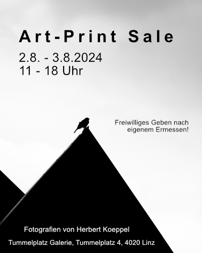 Art-Print Sale 2.8. - 3.8.2024 - 11 - 18 Uhr - Photographien von Herbert Koeppel
Ausstellung
Herbert Weber

30.5.2024 - 27.6.2024